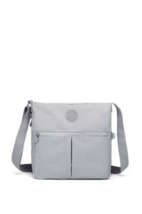 Smart Bags Krinkıl Açık Gri Kadın Çapraz Askılı Çanta SMB3163