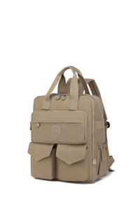  Smart Bags Krinkıl Camel Kumaş Kadın Sırt Çantası SMB1175