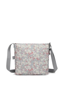  Smart Bags Krinkıl Gri Çiçekli Kadın Çapraz Askılı Çanta SMB3163