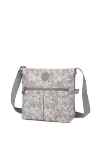  Smart Bags Krinkıl Gri Çiçekli Kadın Çapraz Askılı Çanta SMB3163