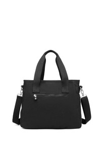  Smart Bags Krinkıl Siyah Kumaş Kadın Omuz Çantası SMB3110
