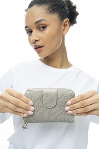  Benetton  Altın Kadın Portföy & Clutch Çanta BNT984