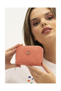 Benetton Monogram Mercan Kadın Portföy & Clutch Çanta BNT1304